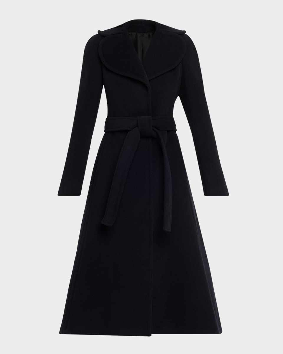Cinched Wool Coat